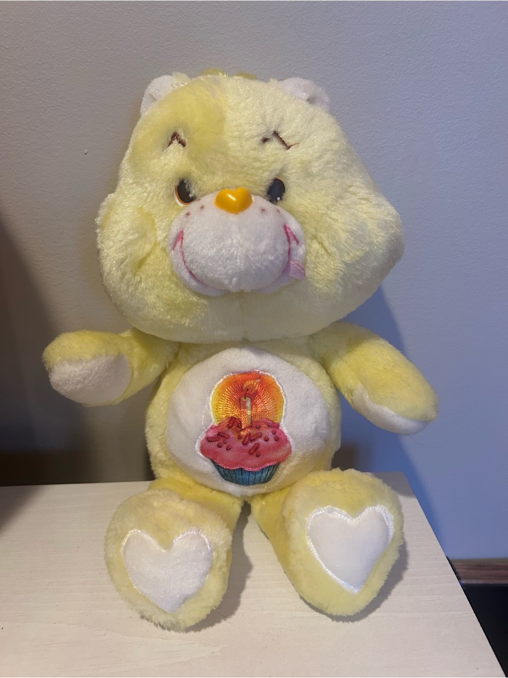 Vintage Care Bear Yellow 16” Original Birthday Bear 1883